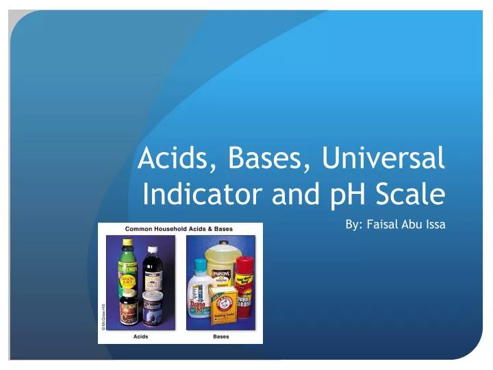 acids bases universal indicator and ph scale