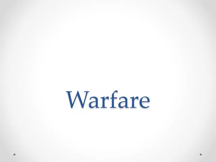 warfare