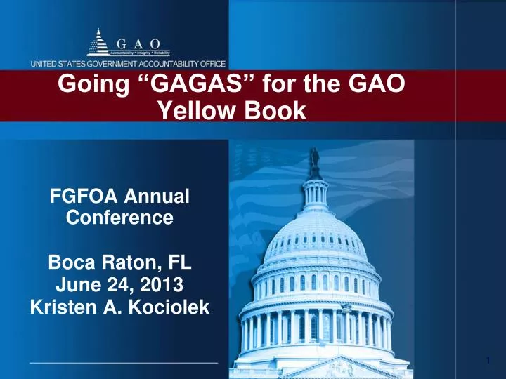 going gagas for the gao yellow book