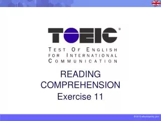 READING COMPREHENSION Exercise 11