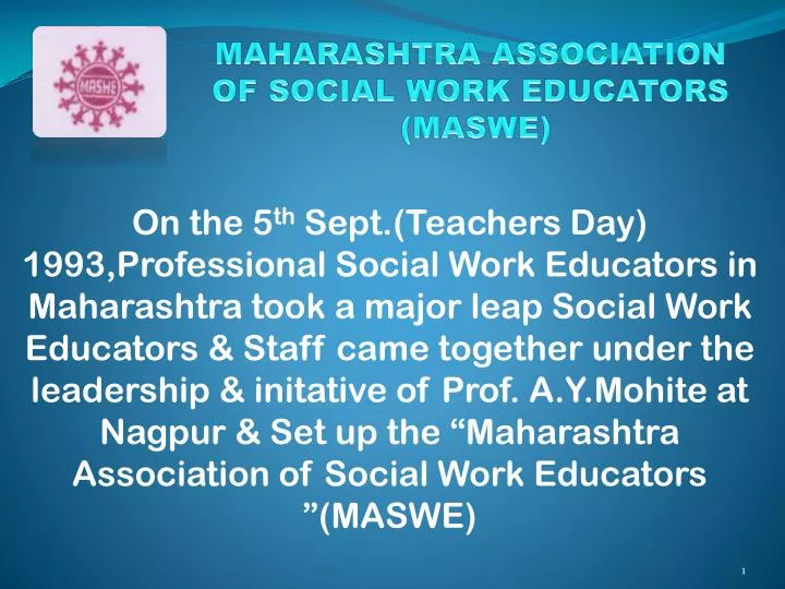 maharashtra association of social work educators maswe