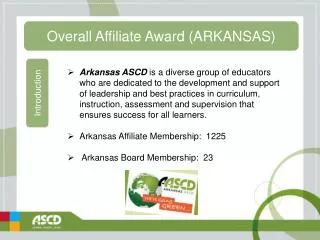 Overall Affiliate Award (ARKANSAS)