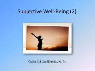 Subjective Well-Being (2)