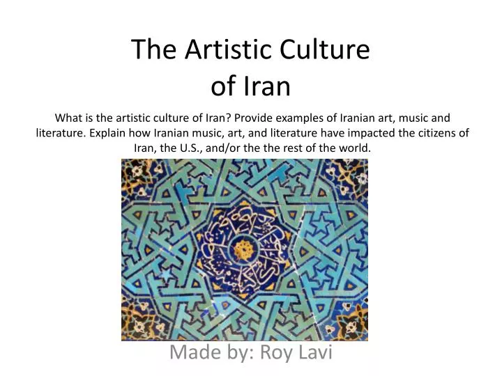 the artistic culture of iran