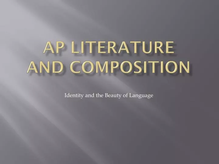 ap literature and composition