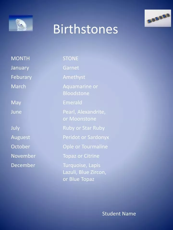 birthstones