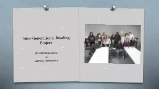 Inter-Generational Reading Project