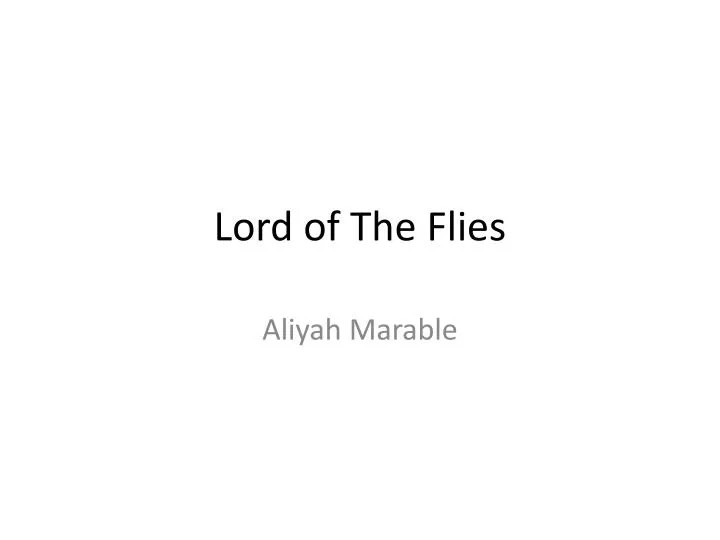 lord of the flies