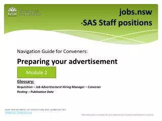jobs.nsw * SAS Staff positions