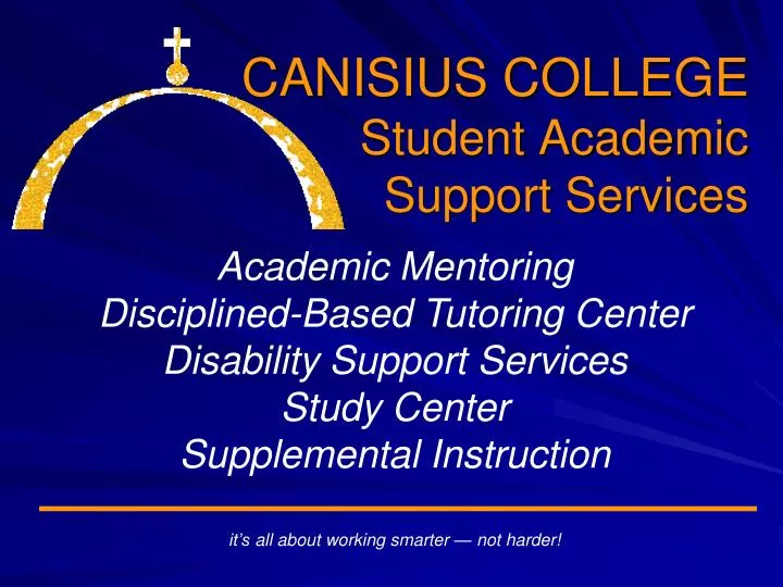 canisius college student academic support services