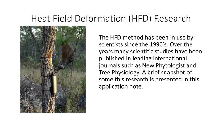 heat field deformation hfd research