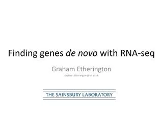 Finding genes de novo with RNA- seq