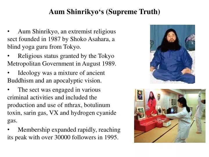 aum shinrikyo s supreme truth
