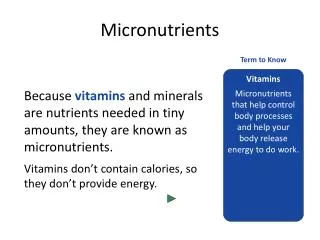 Micronutrients