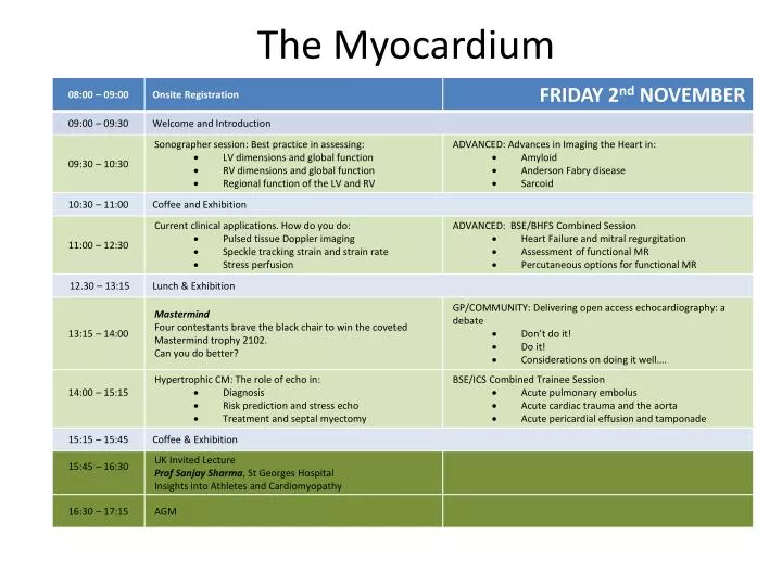 the myocardium