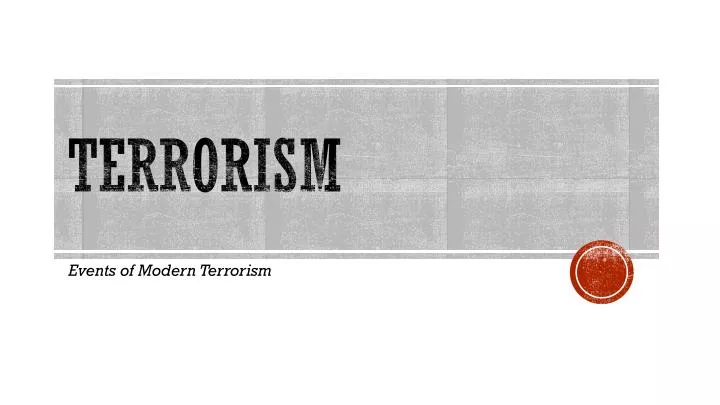 terrorism