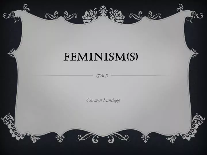 feminism s