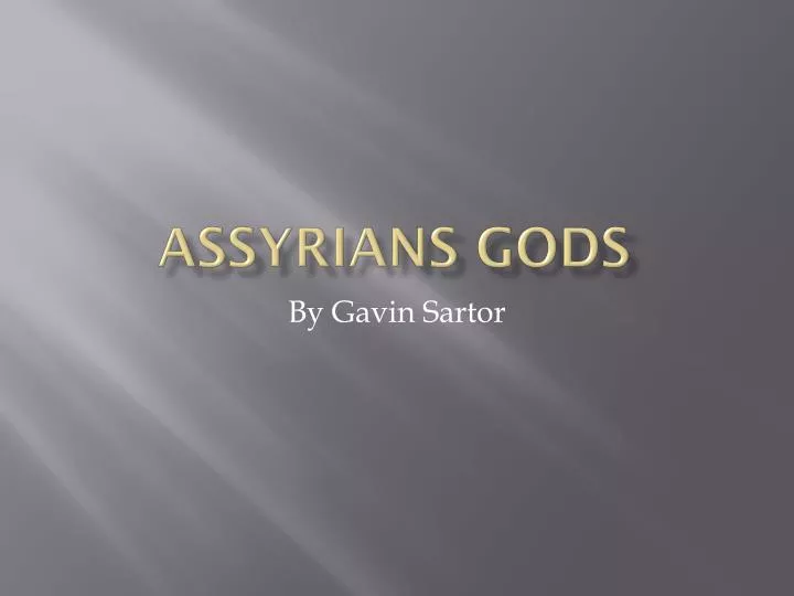 assyrians gods