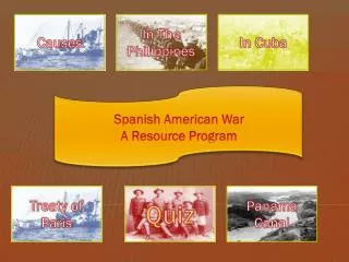 Spanish American War A Resource Program