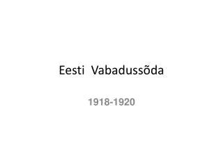 eesti vabaduss da
