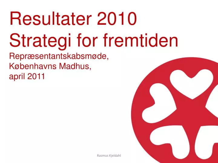 resultater 2010 strategi for fremtiden repr sentantskabsm de k benhavns madhus april 2011