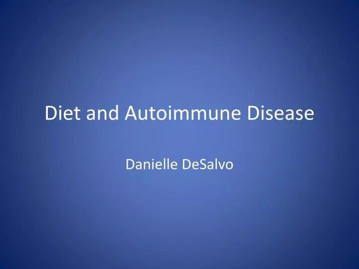 diet and autoimmune disease