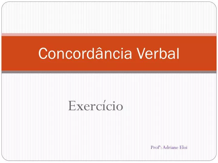 PPT - Concordância Verbal PowerPoint Presentation, Free Download - ID ...