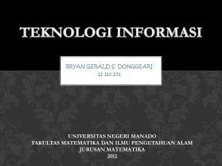 teknologi informasi