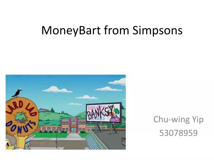 moneybart from simpsons