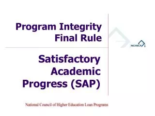 Program Integrity Final Rule