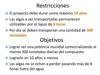 restricciones