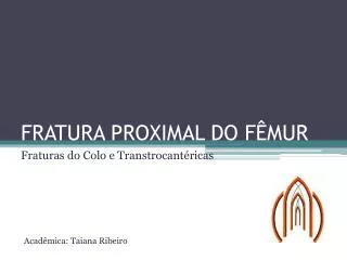 fratura proximal do f mur