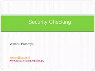 Security Checking