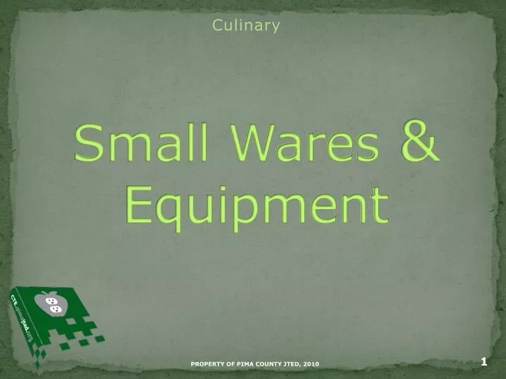 small wares equipment