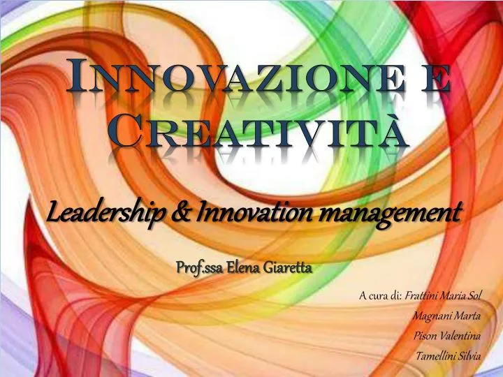 innovazione e creativit