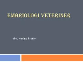 embriologi veteriner
