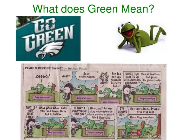 what does green mean