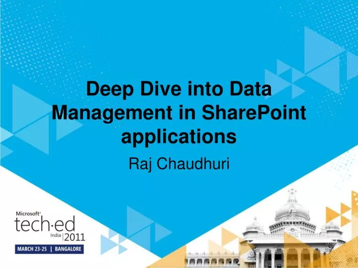 deep dive into data management in sharepoint applications