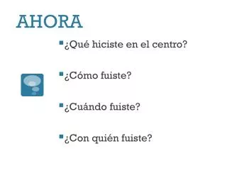 ahora