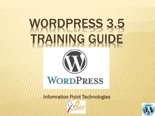 WordPress 3.5 Training Guide