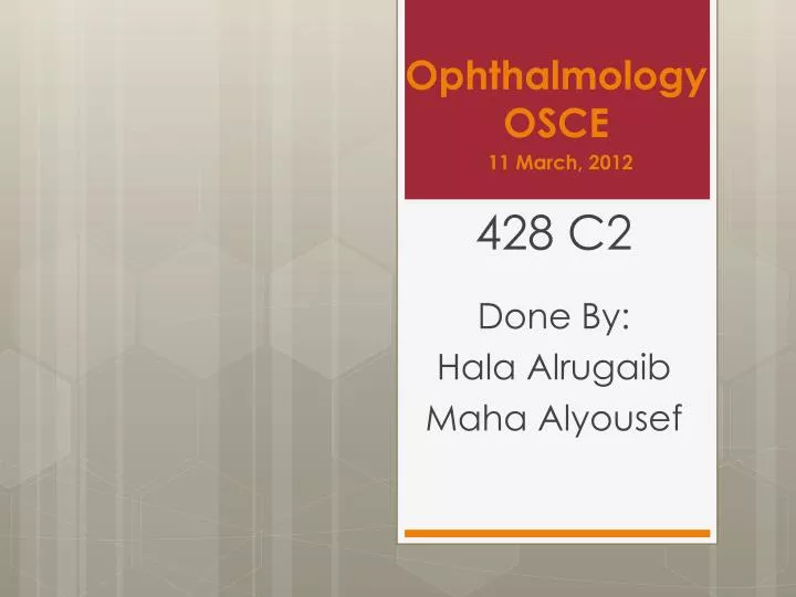 ophthalmology osce