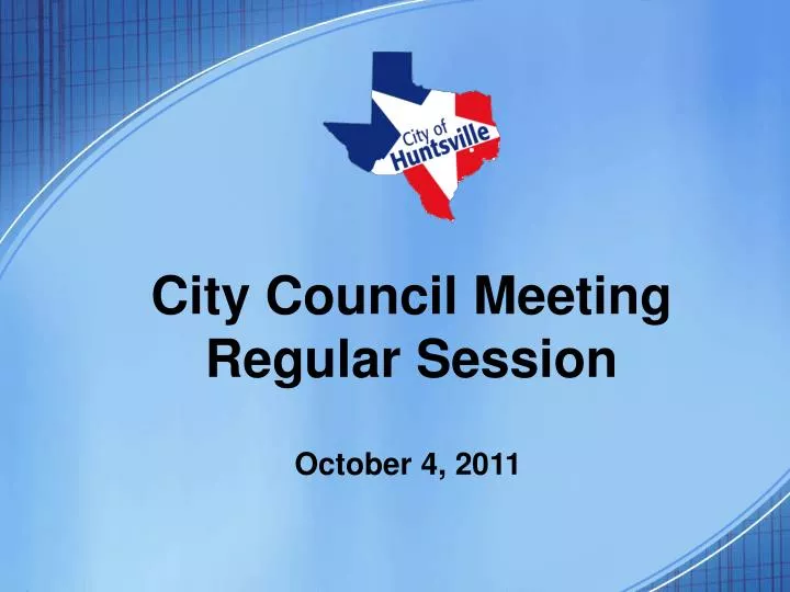 city council meeting regular session