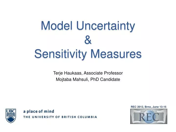 model uncertainty sensitivity measures