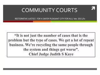 community courts