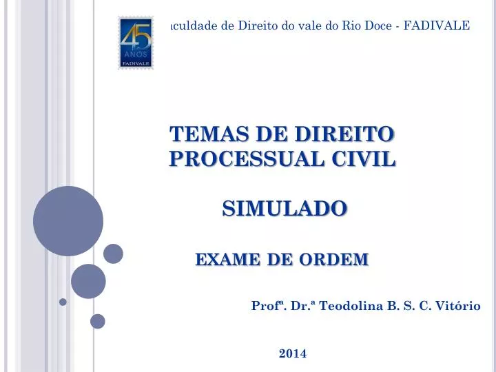 temas de direito processual civil simulado exame de ordem