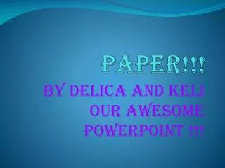 Paper!!!