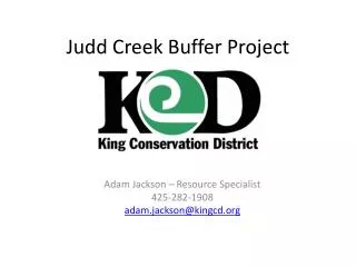 Judd Creek Buffer Project