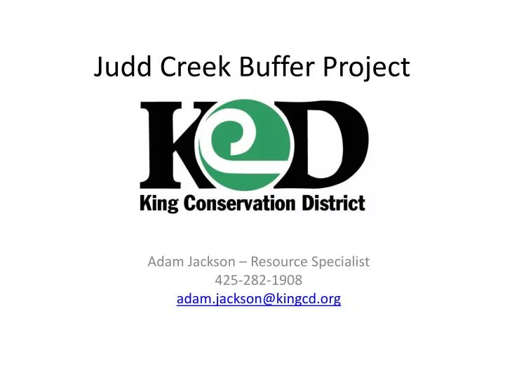 judd creek buffer project