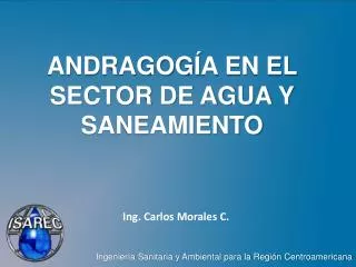 ANDRAGOG Í A EN EL SECTOR DE AGUA Y SANEAMIENTO