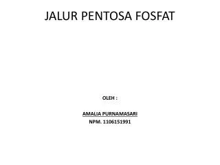 jalur pentosa fosfat